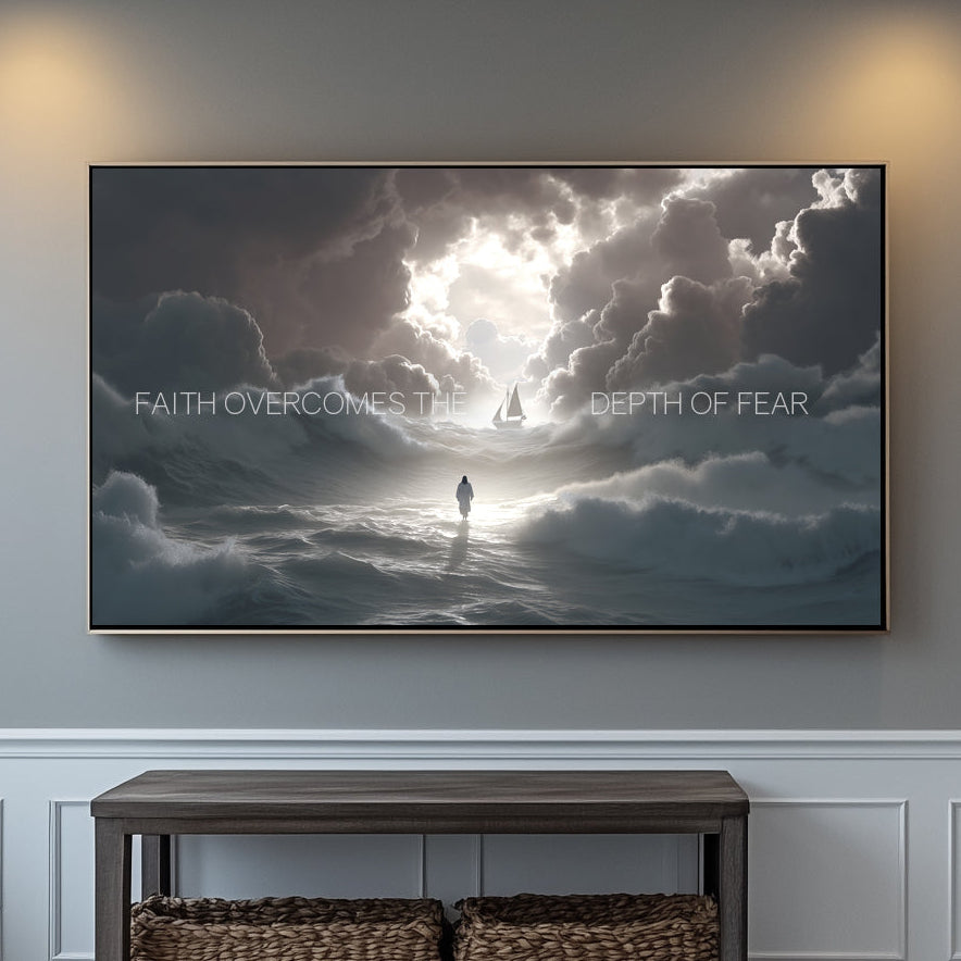 Jesus Walking On Water Art: Inspiring Modern Christian Art