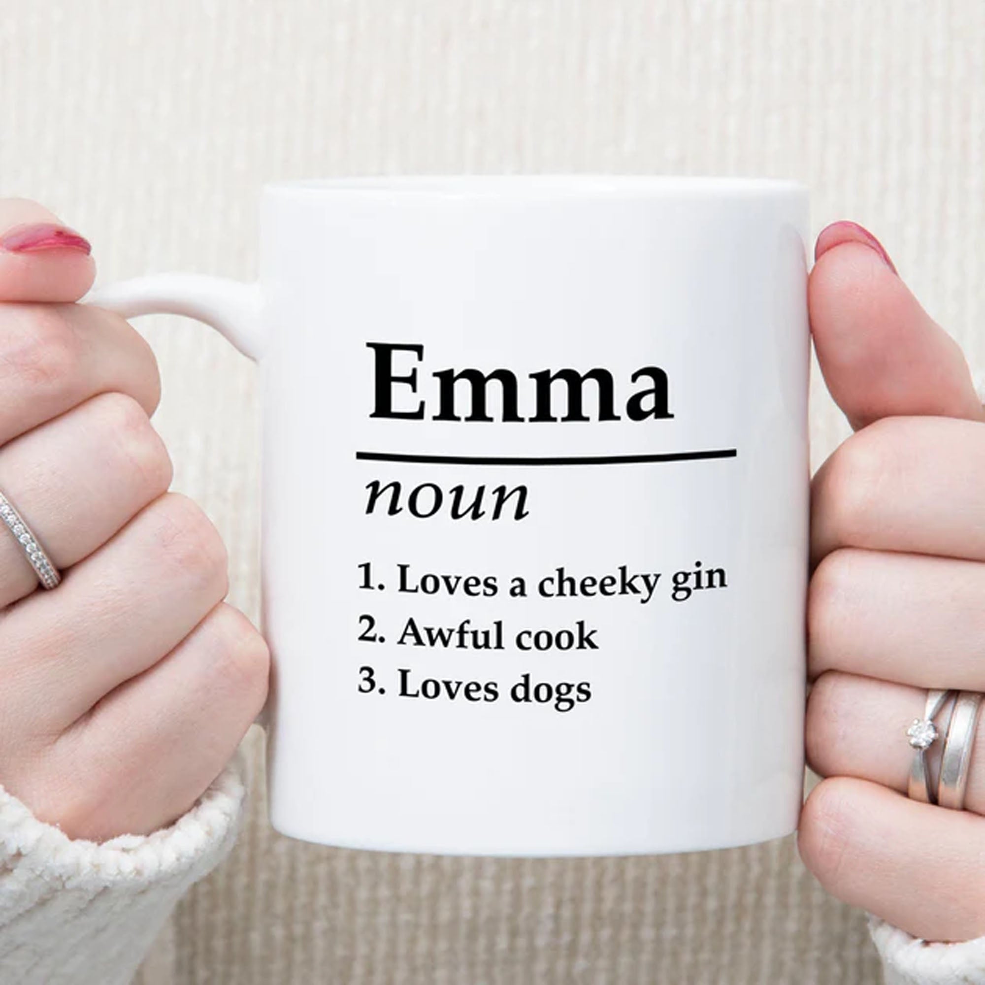 Personalized Name Definition Ceramic Mug
