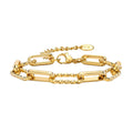 Sienna Adjustable Paperclip Chain Stackable Bracelet