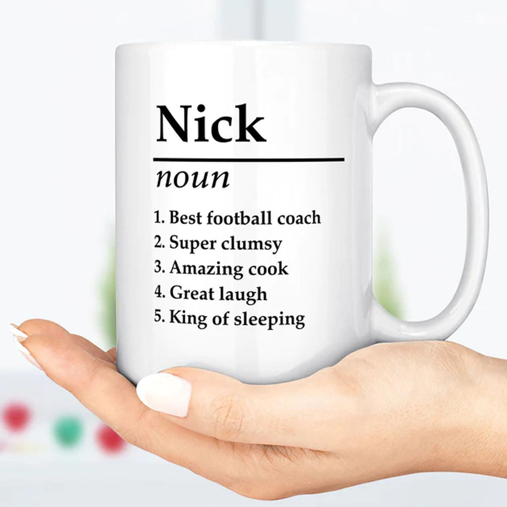 Personalized Name Definition Ceramic Mug