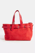 Fame Faux Leather Buckle Tote