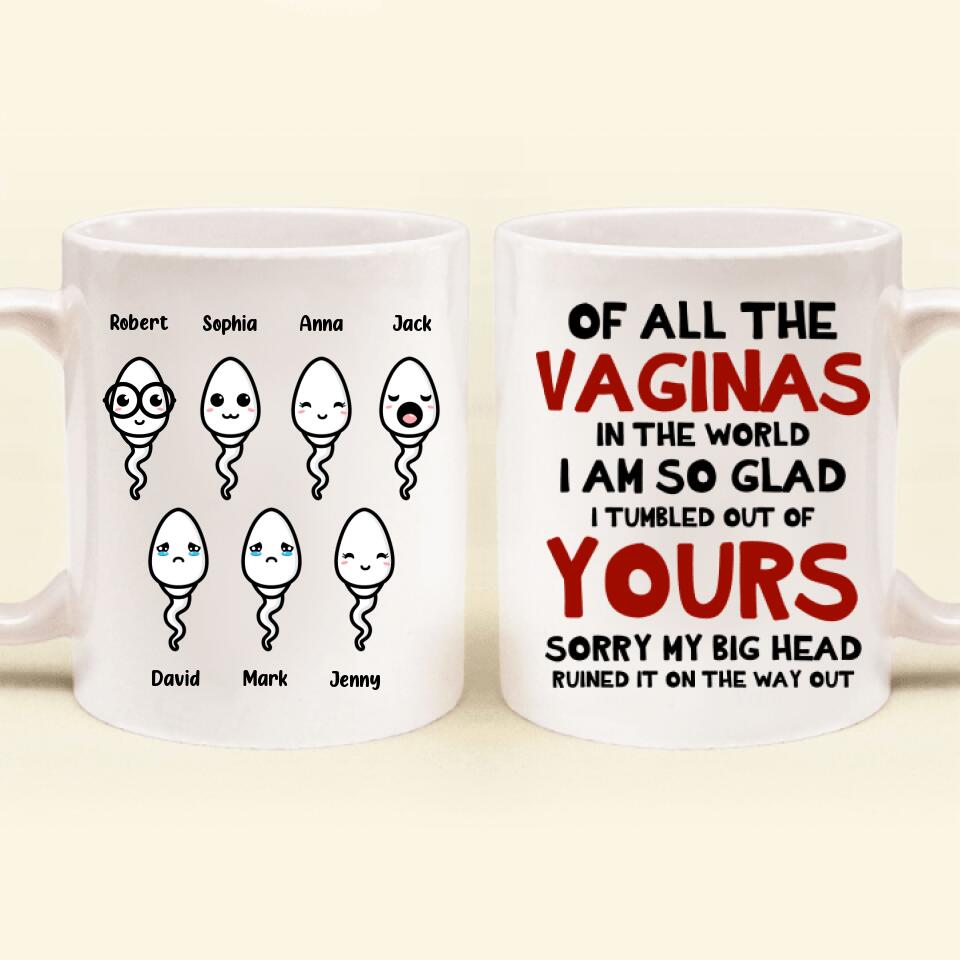 Funny Personalized Mom Mug – Sorry My Big Head Ruined It