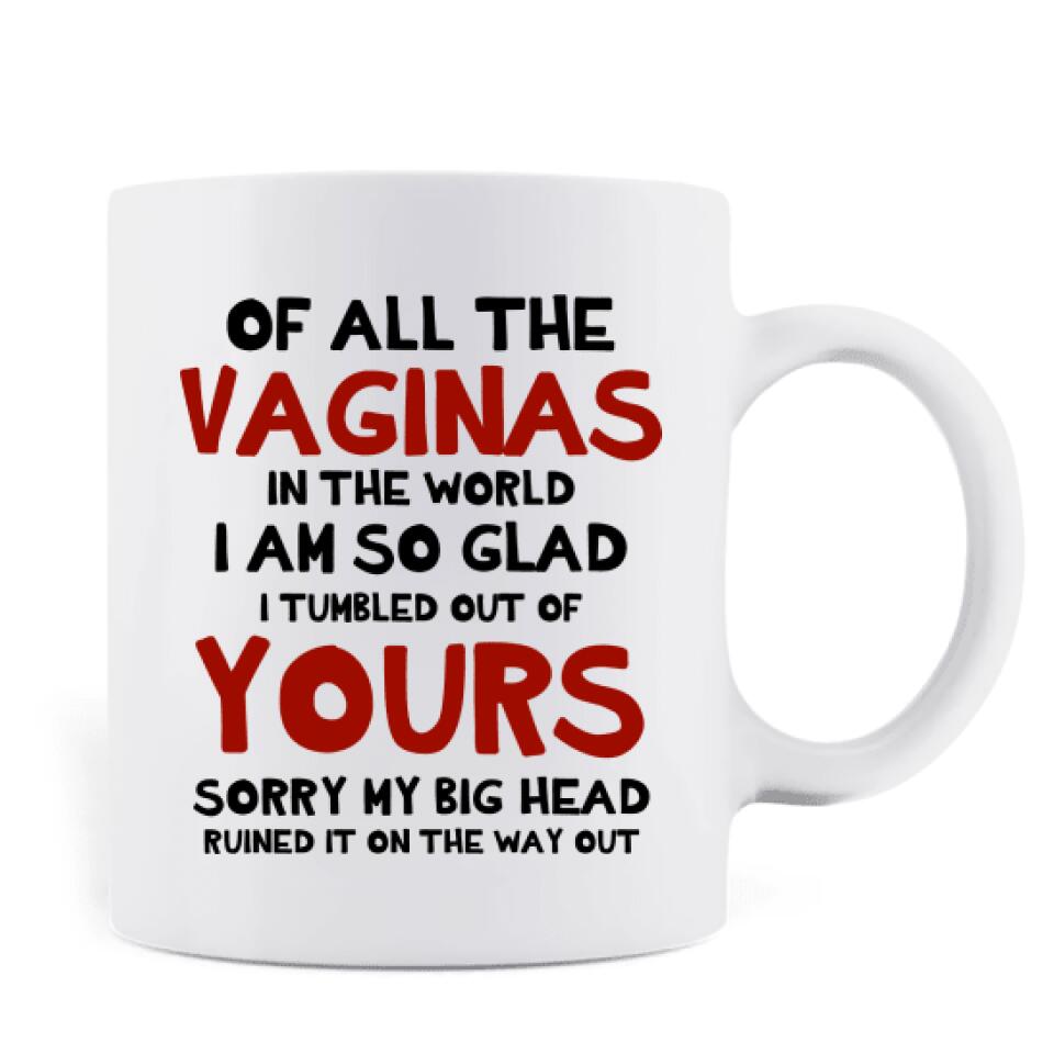 Funny Personalized Mom Mug – Sorry My Big Head Ruined It