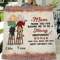 Personalized Mother Fleece Throw Blanket | Custom Cozy Gift
