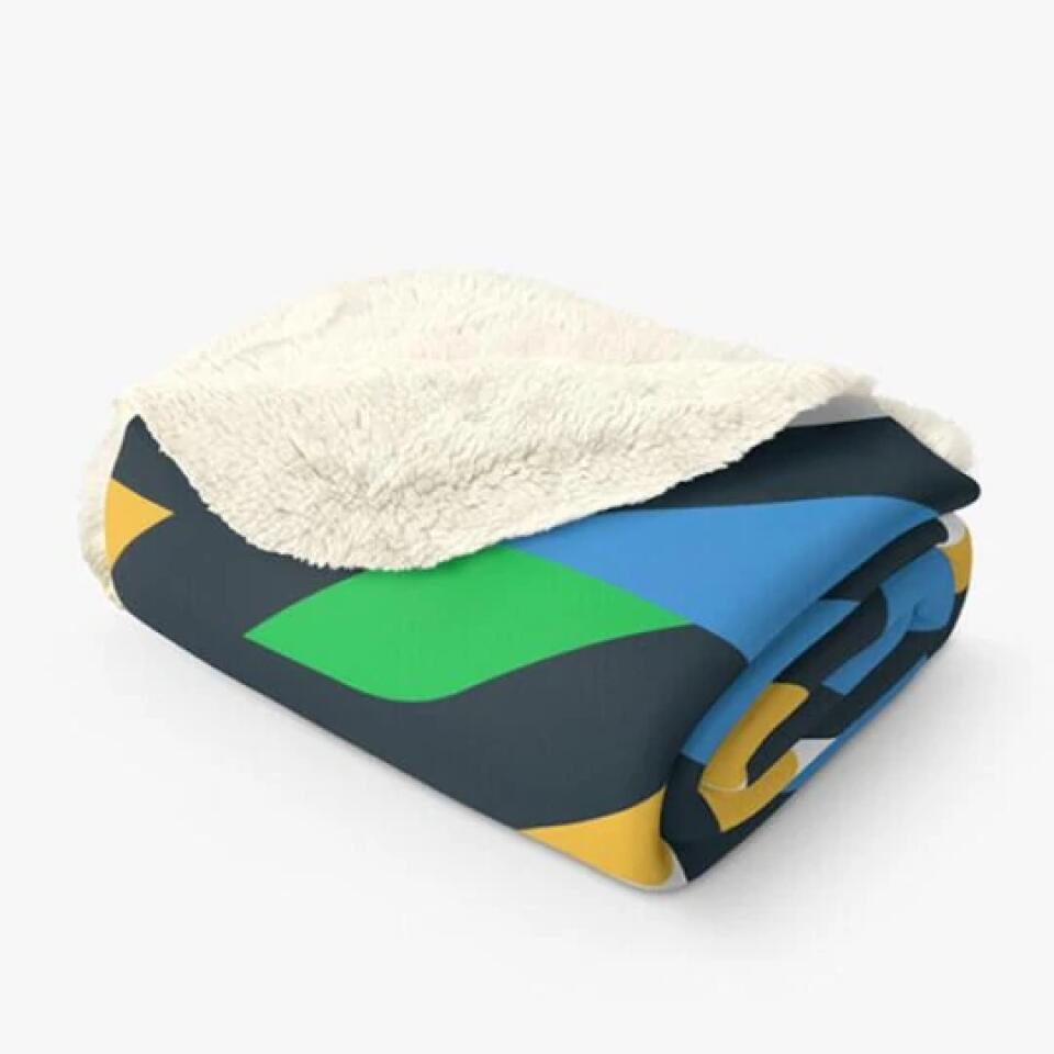 Personalized Mother Fleece Throw Blanket | Custom Cozy Gift