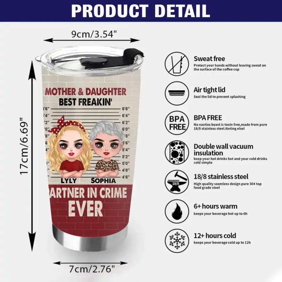 Personalized Mother & Daughter Insulated Tumbler