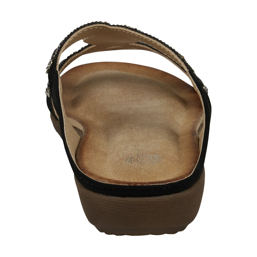 Alora Embellished Flat Slide Sandals