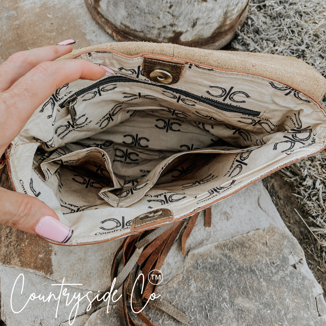Georgia Tooled Leather Concealed Carry Purse