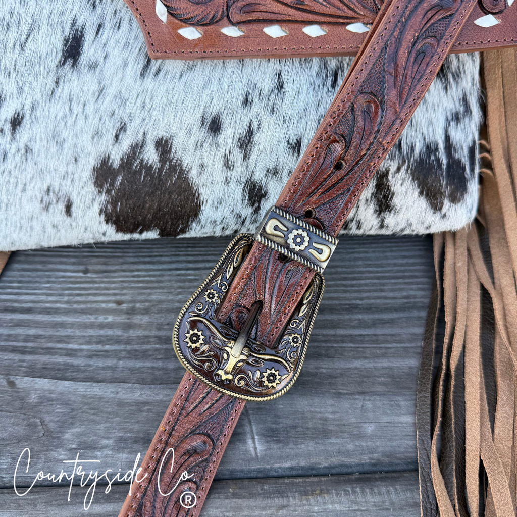 Georgia Tooled Leather Concealed Carry Purse