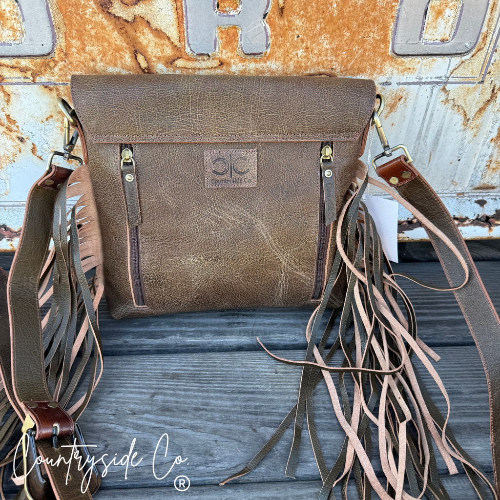 Georgia Tooled Leather Concealed Carry Purse