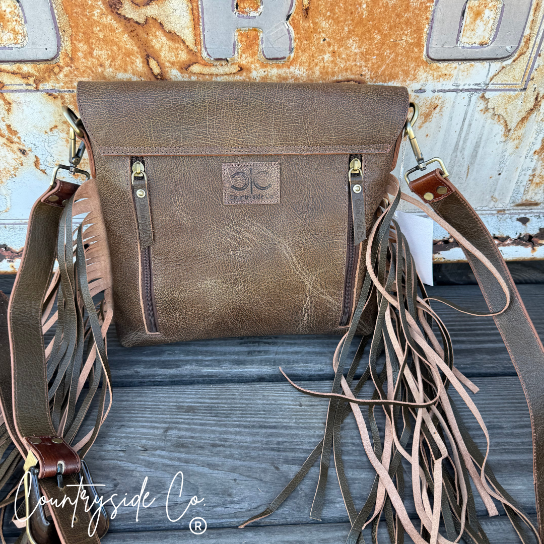 Georgia Tooled Leather Concealed Carry Purse