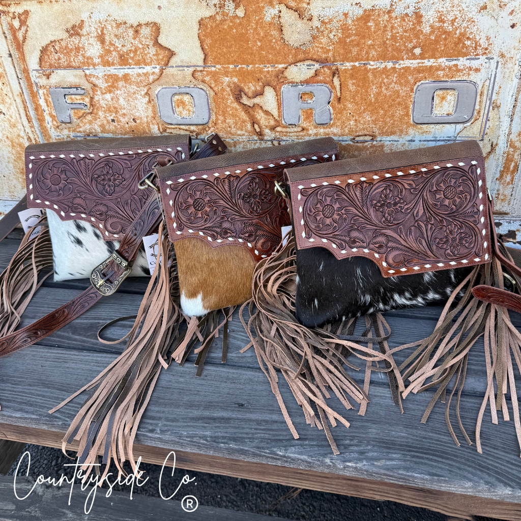 Georgia Tooled Leather Concealed Carry Purse