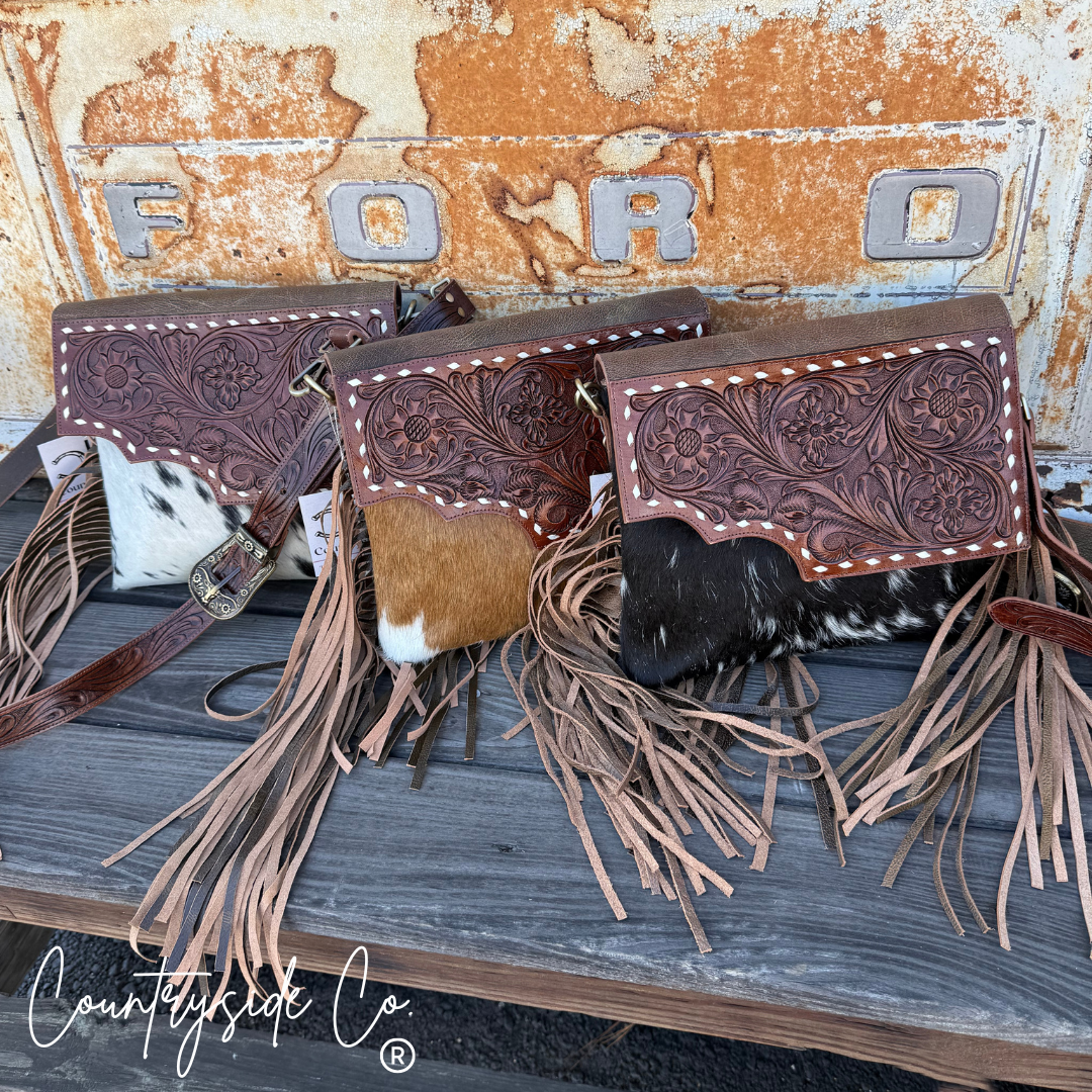 Georgia Tooled Leather Concealed Carry Purse