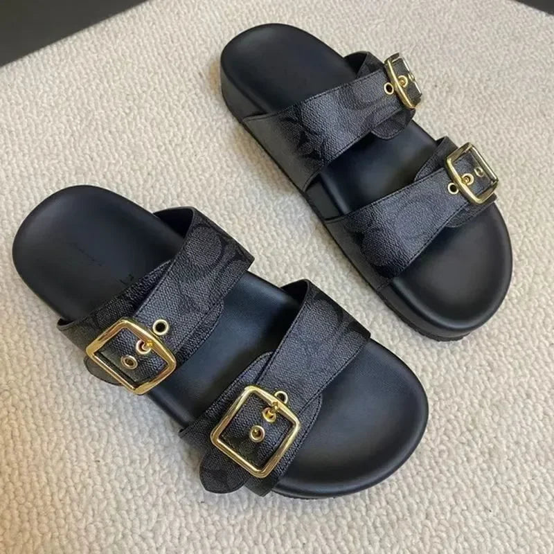 Thick-Sole Platform Sandals