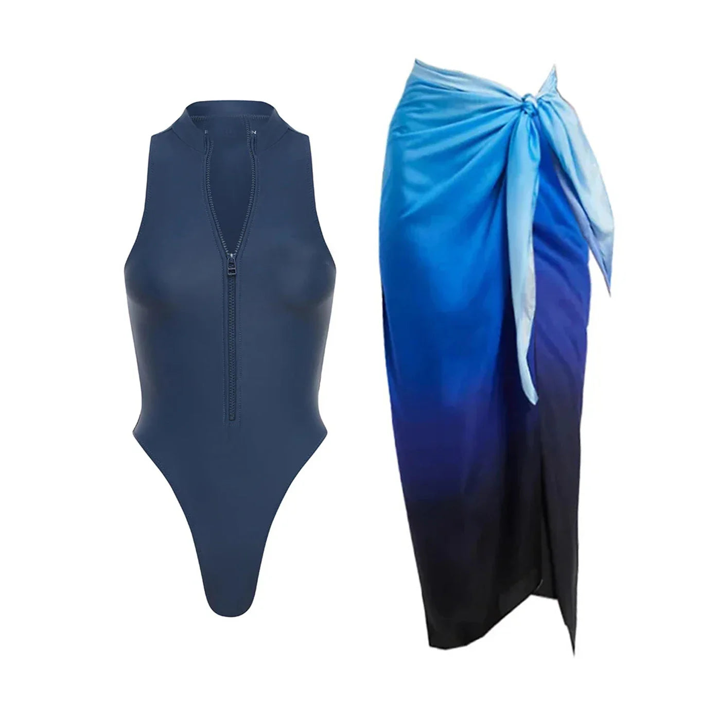 Ash UV-Protection One-Piece Swimsuit