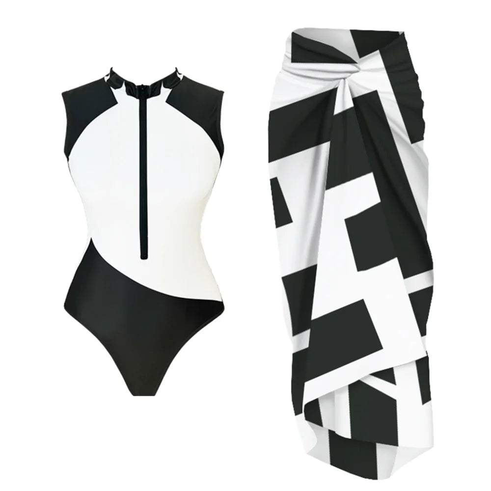 Ash UV-Protection One-Piece Swimsuit