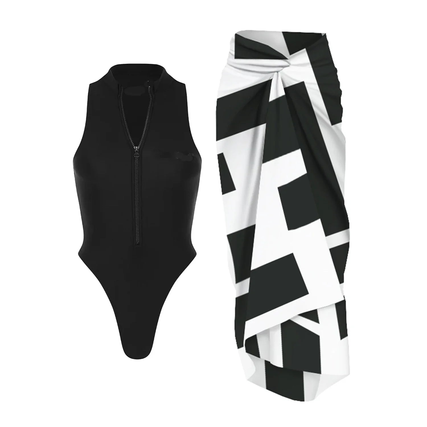 Ash UV-Protection One-Piece Swimsuit