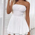 Women's Elegant Strapless/One-Shoulder mini dress