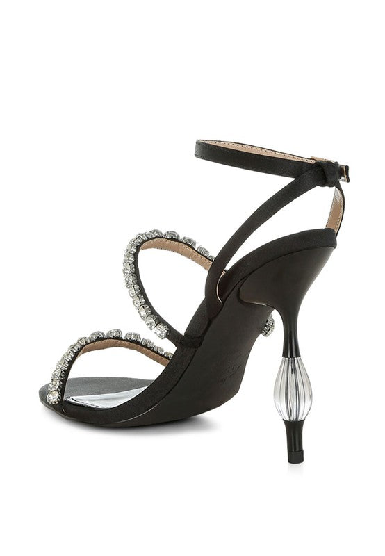 Aragon Diamante Embellished Fantasy Heel Sandals