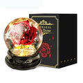 Eternal Real Rose Velvet Lantern Gift Box for Mom