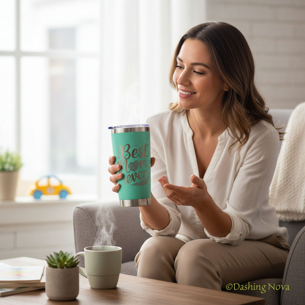 Best Mom Ever 20oz Insulated Tumbler Gift Set