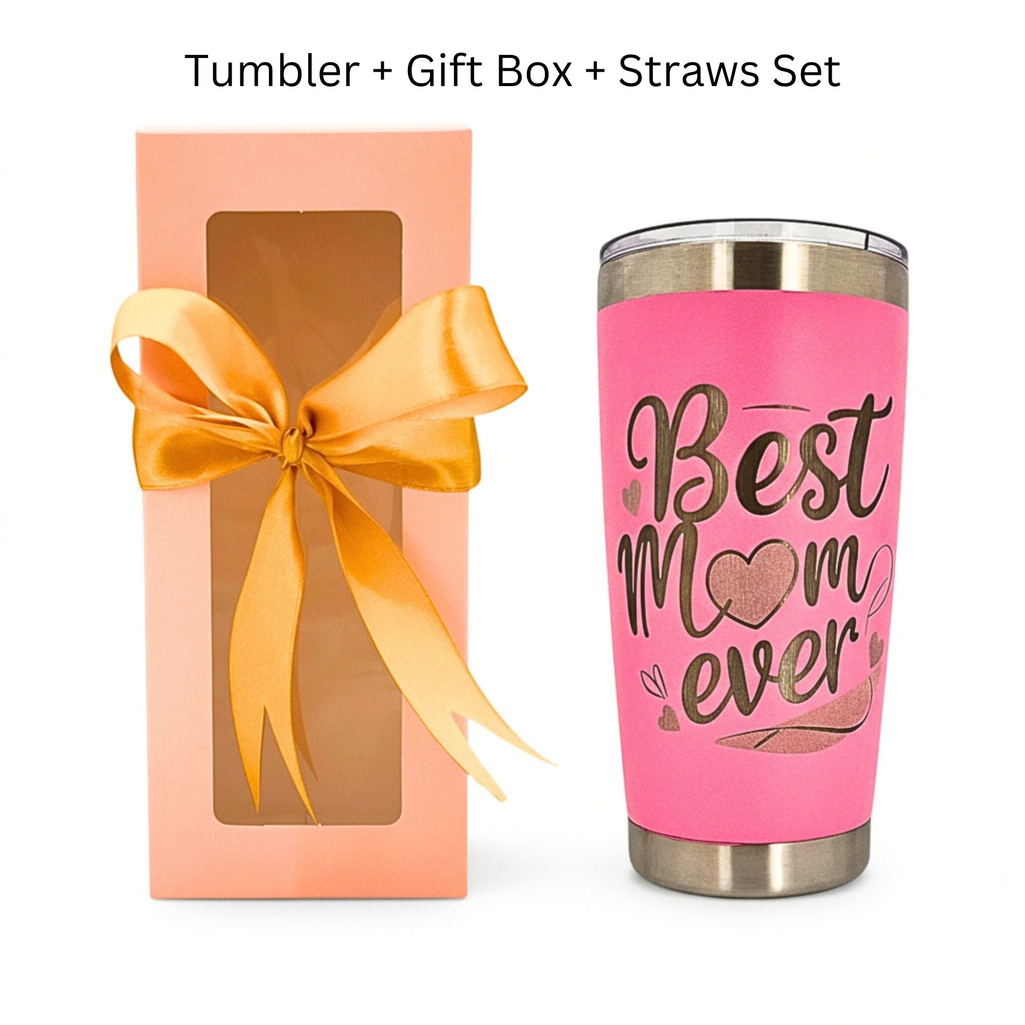 Best Mom Ever 20oz Insulated Tumbler Gift Set