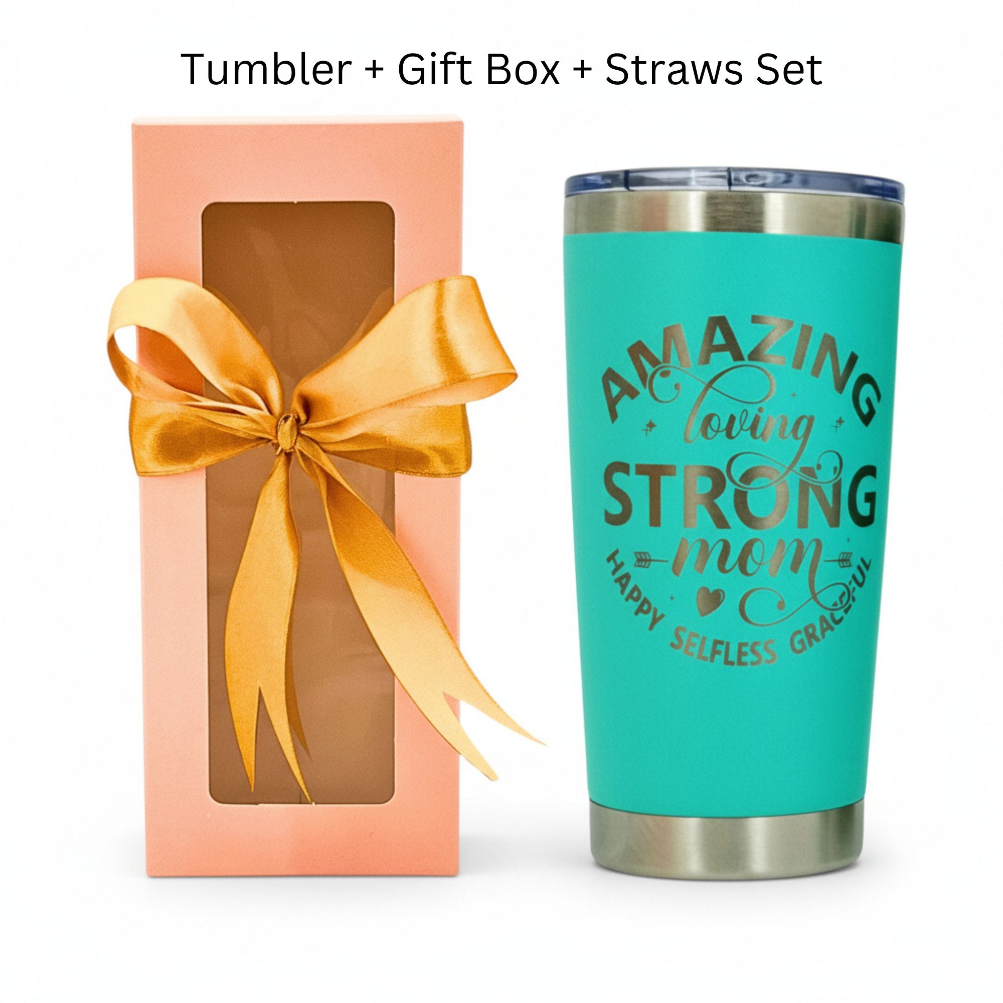 Best Mom Ever 20oz Insulated Tumbler Gift Set