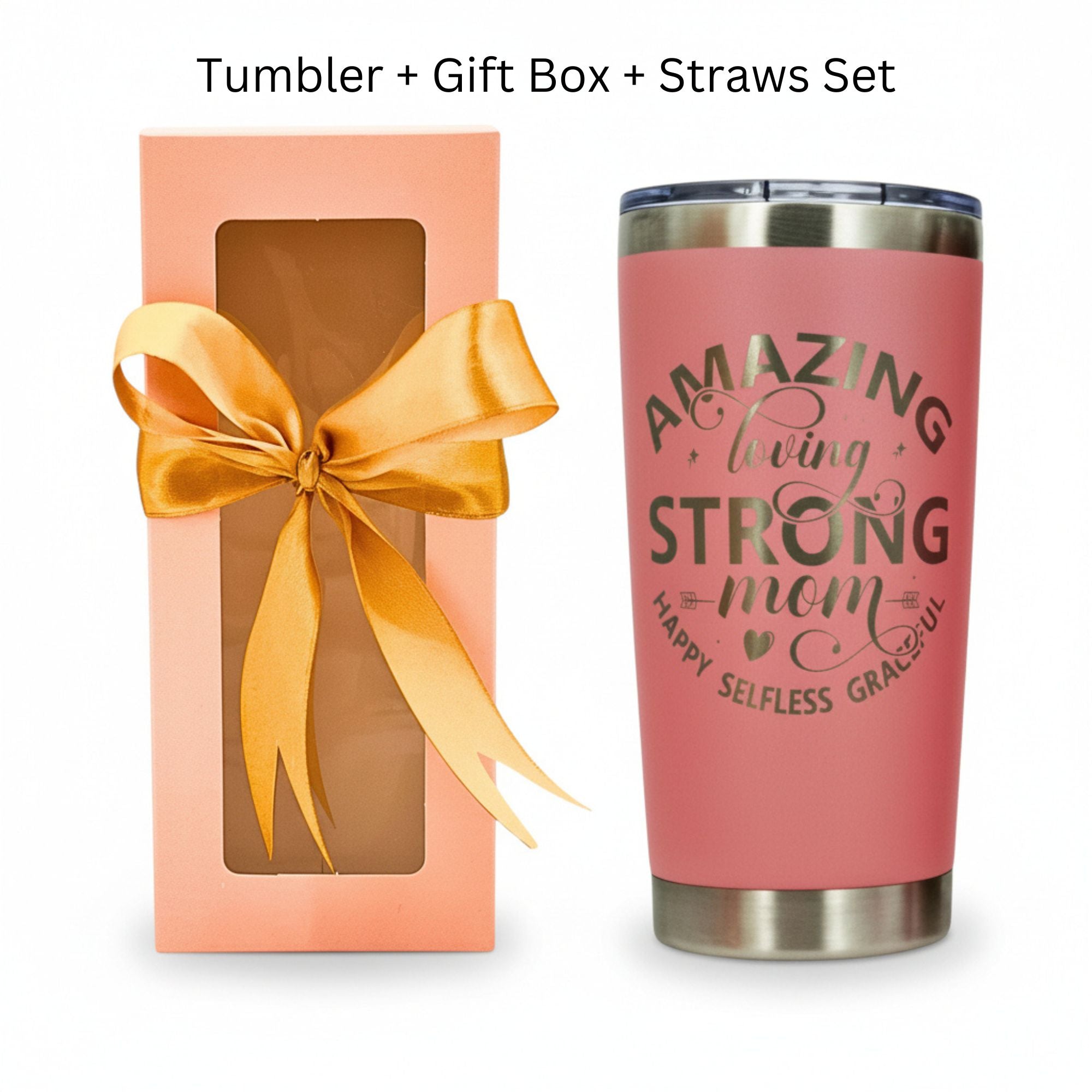 Best Mom Ever 20oz Insulated Tumbler Gift Set