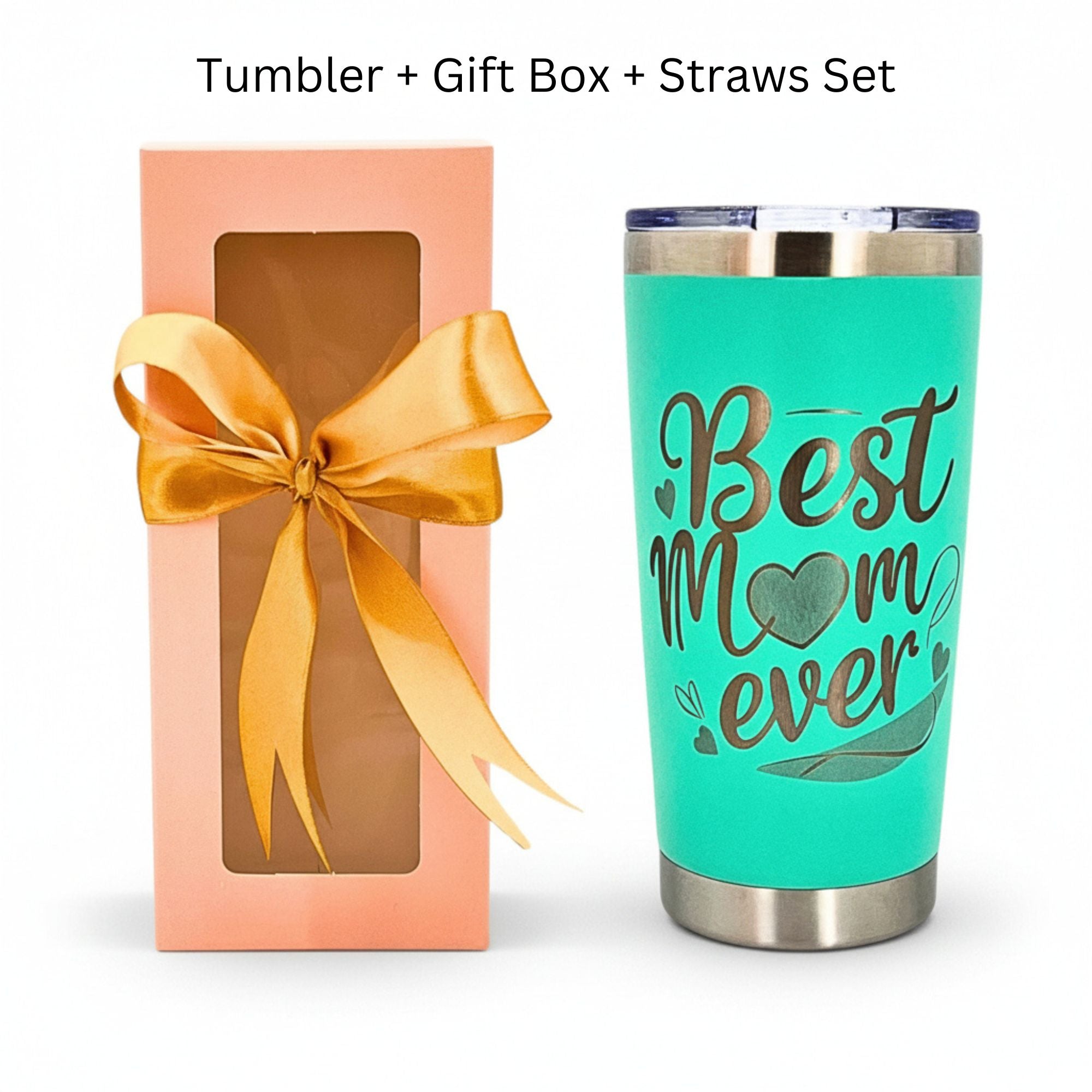 Best Mom Ever 20oz Insulated Tumbler Gift Set
