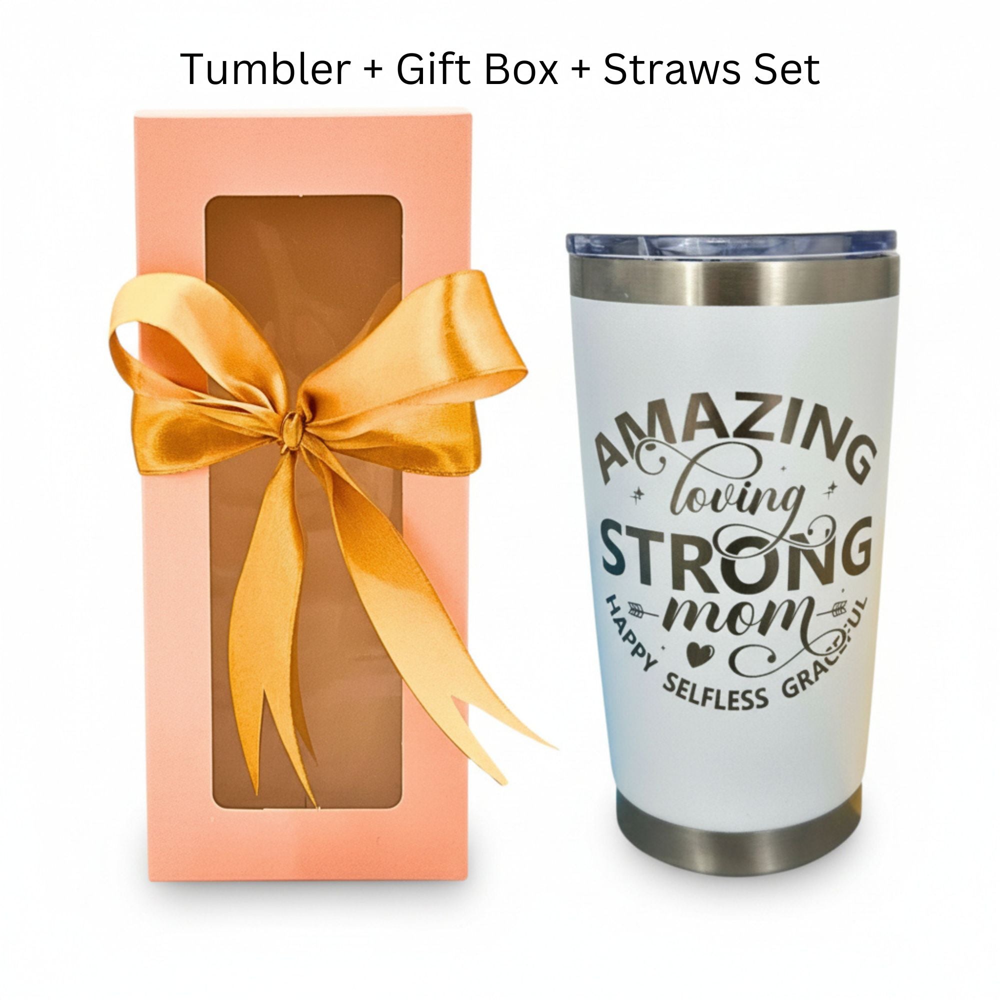 Best Mom Ever 20oz Insulated Tumbler Gift Set