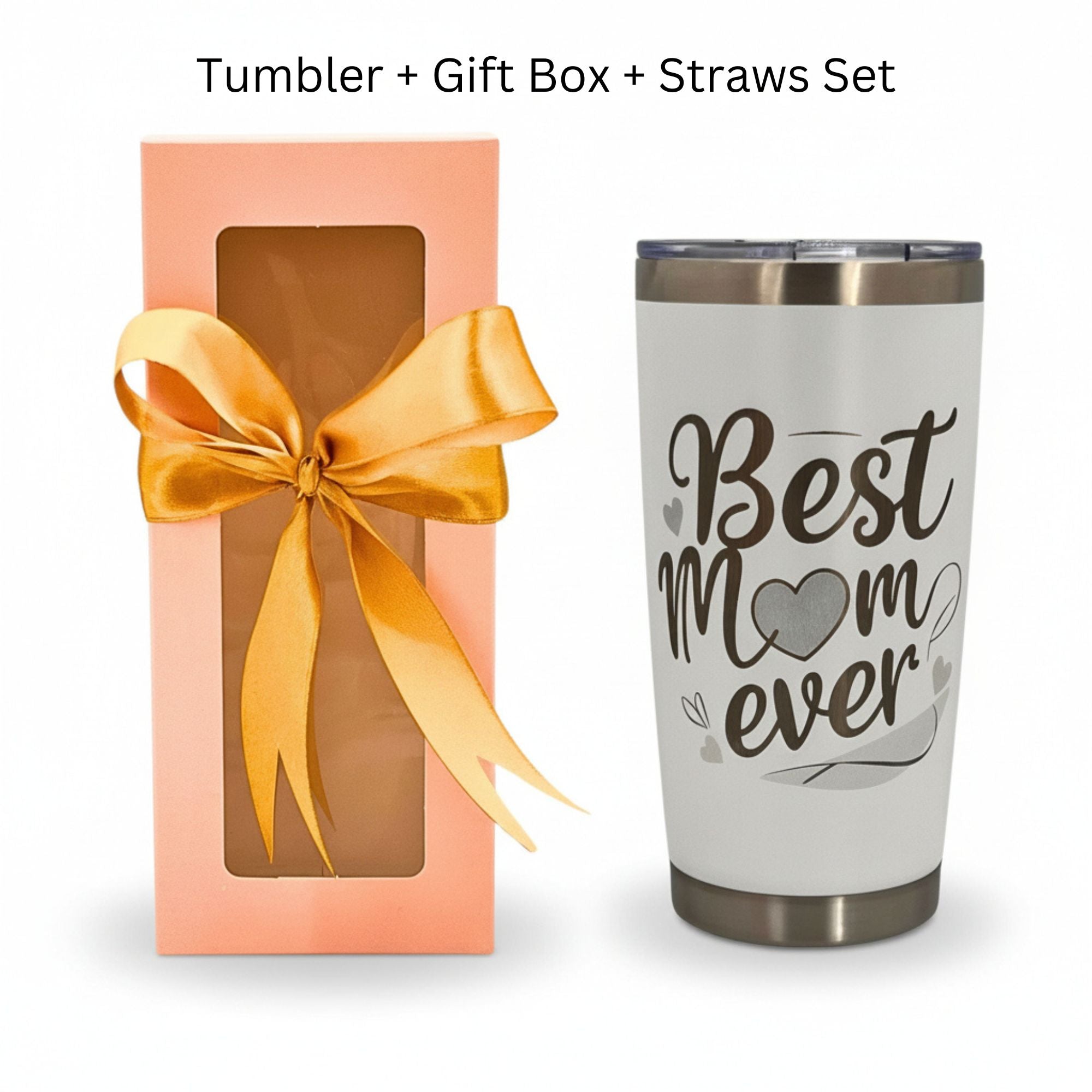 Best Mom Ever 20oz Insulated Tumbler Gift Set