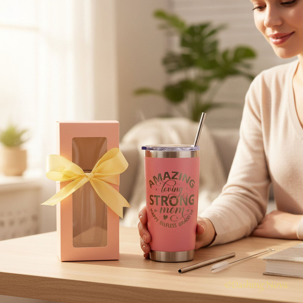 Best Mom Ever 20oz Insulated Tumbler Gift Set