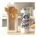 Best Mom Ever 20oz White Skinny Insulated Tumbler