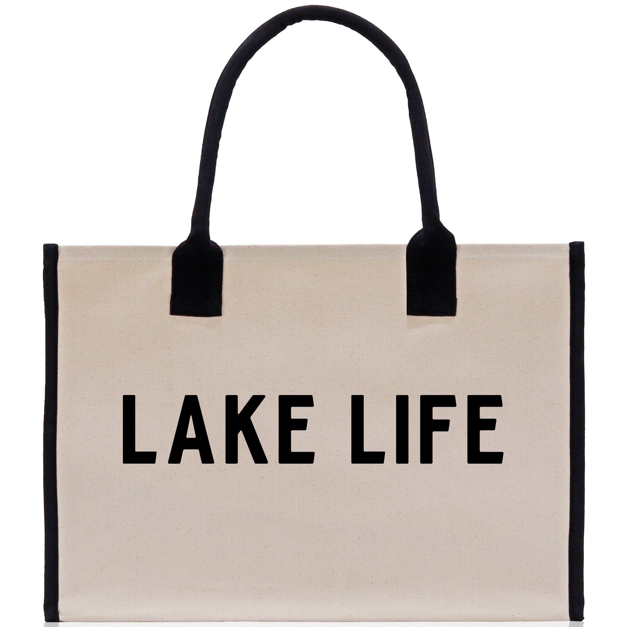 Lake Life Canvas Tote Bag