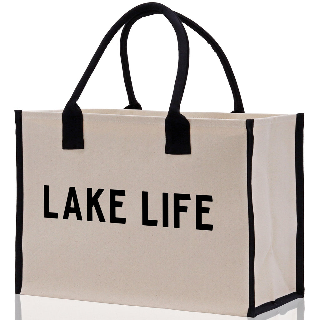 Lake Life Canvas Tote Bag