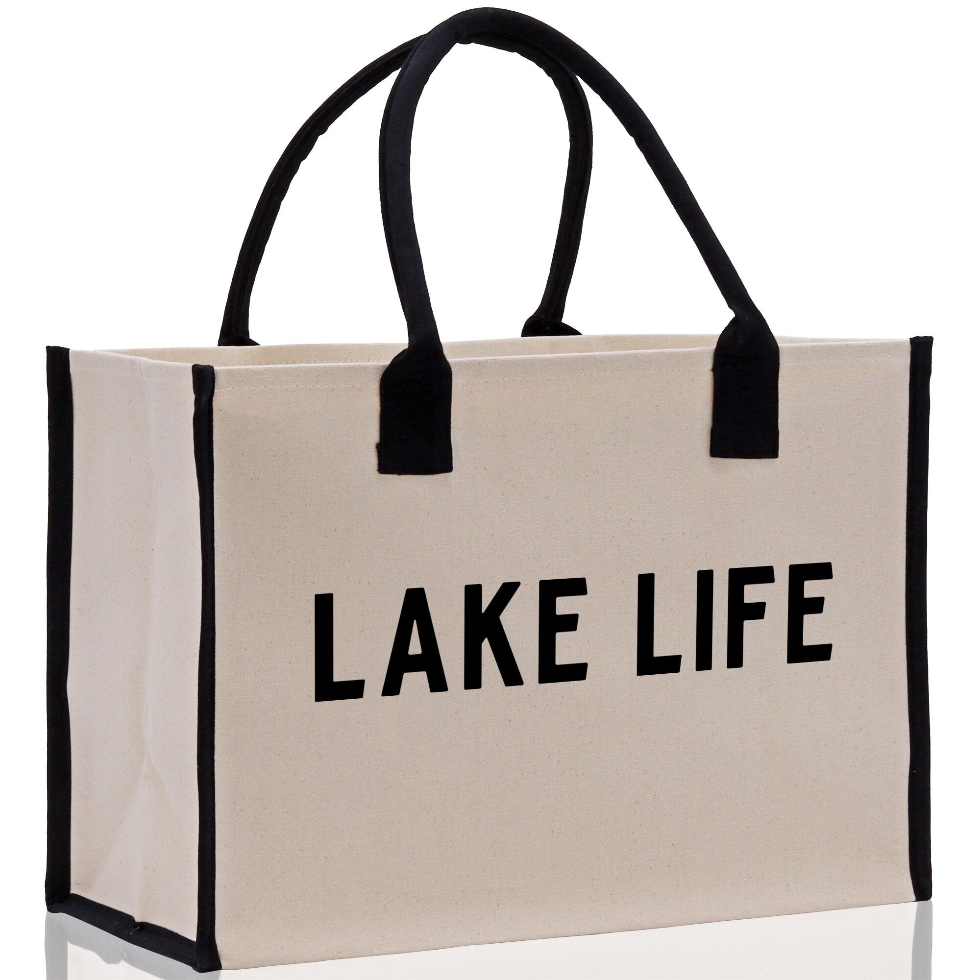 Lake Life Canvas Tote Bag