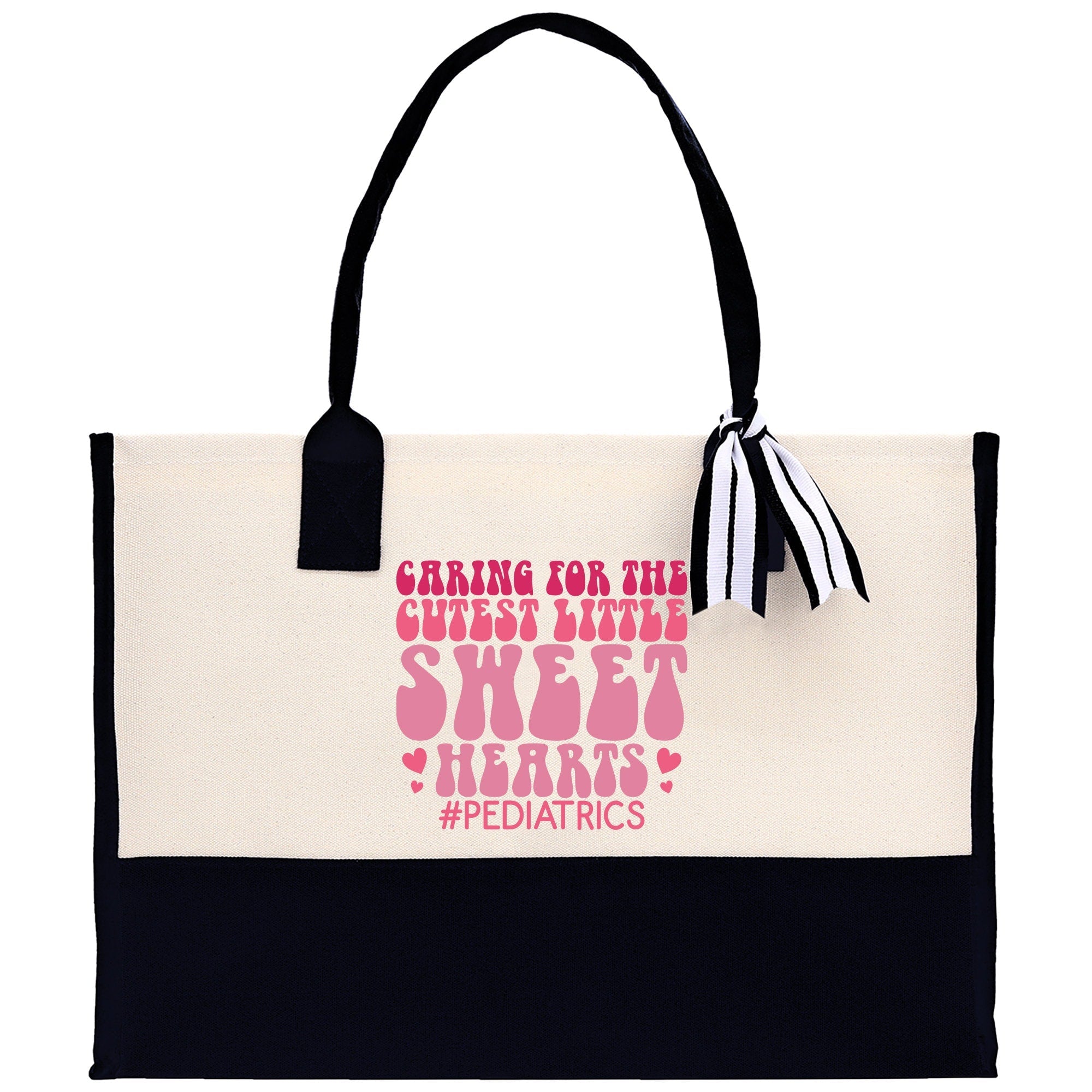 Pediatric Nurse Personalized Cotton Canvas Tote Bag