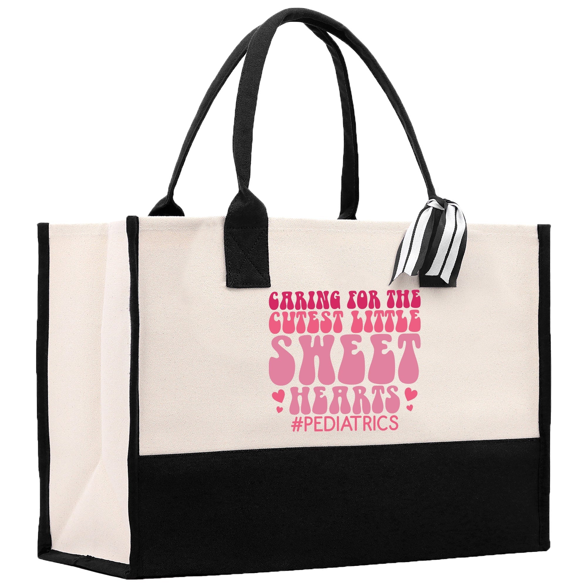 Pediatric Nurse Personalized Cotton Canvas Tote Bag